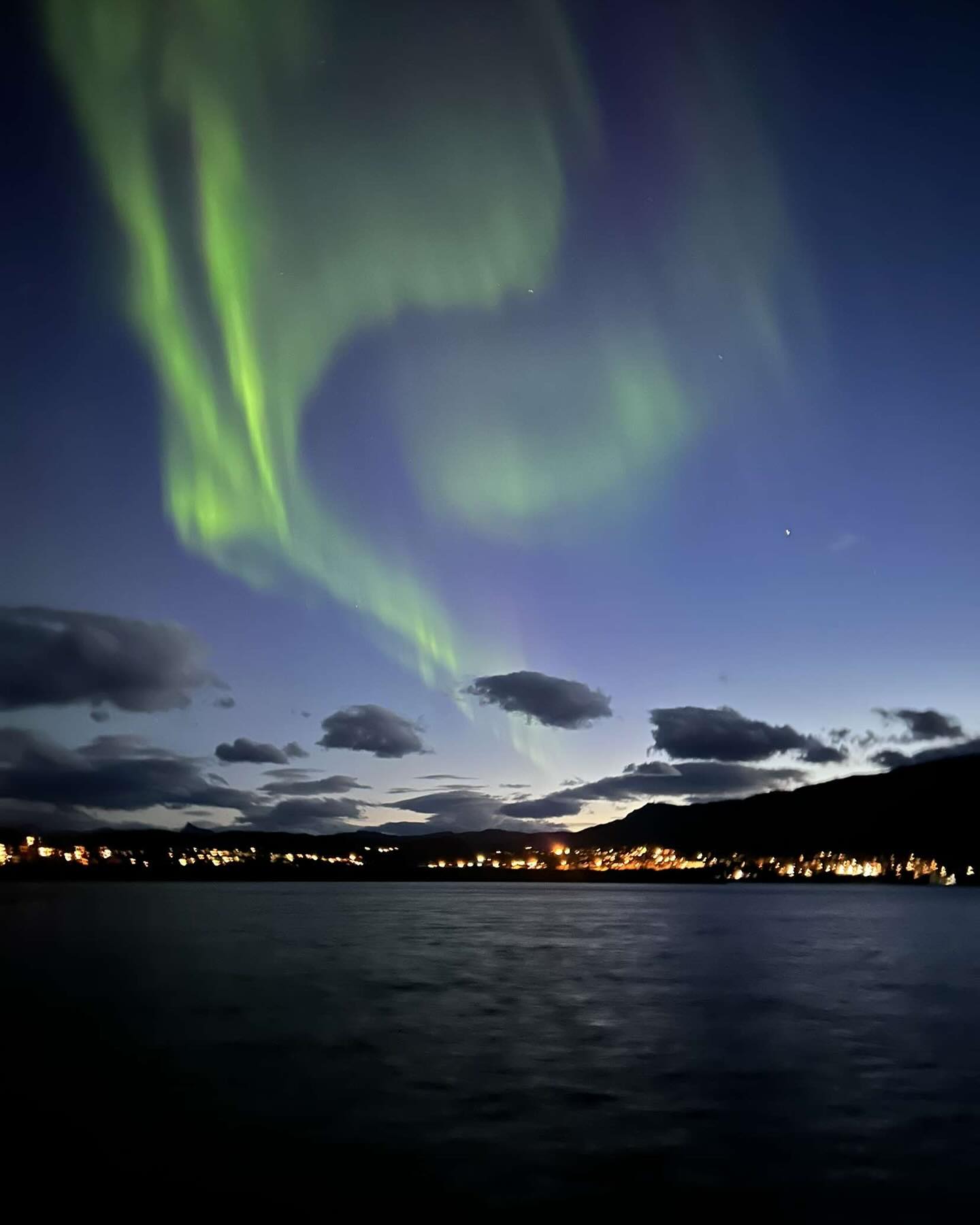Ballangen Camping aurora borealis