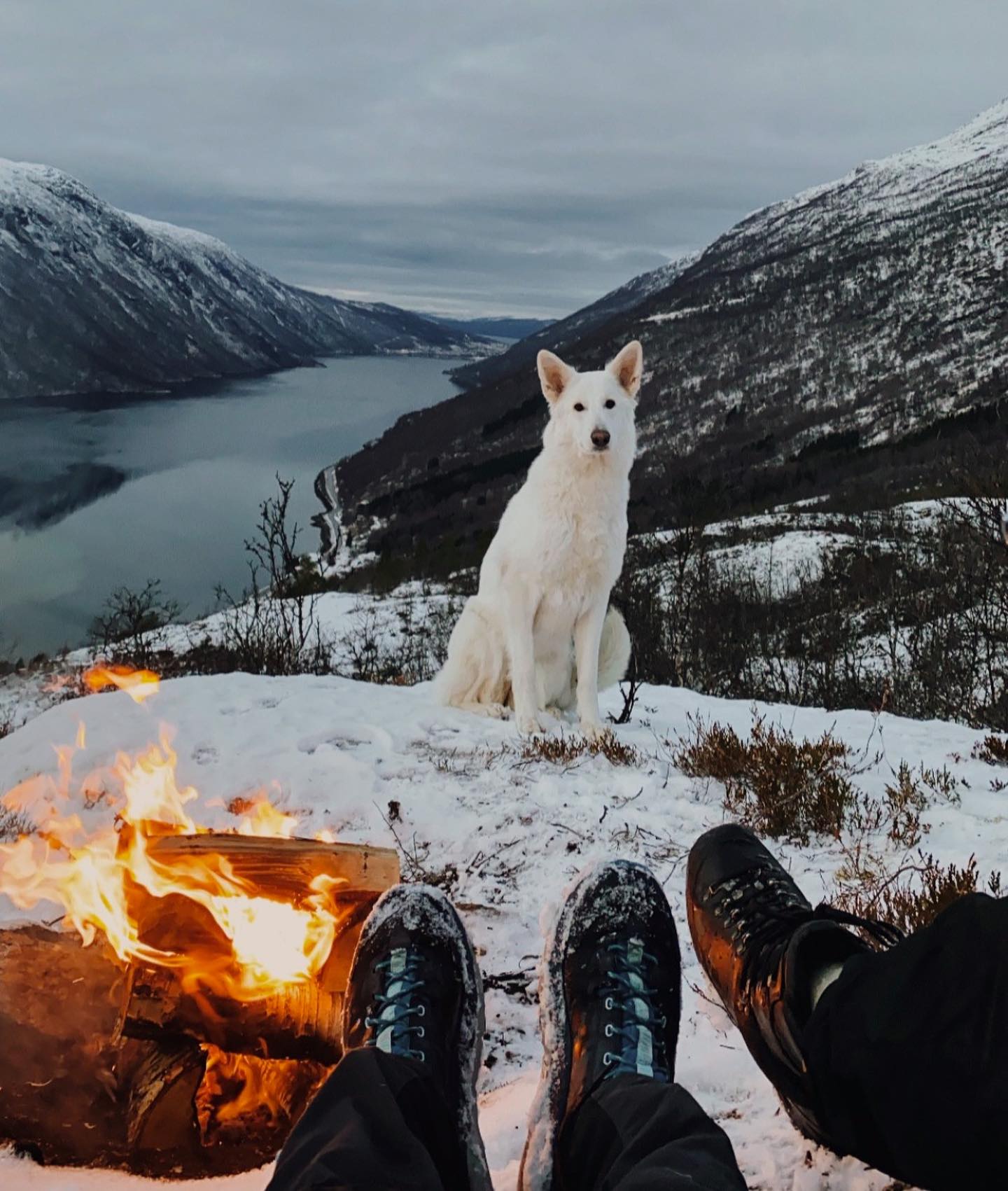 Ballangen Camping snø og vinterncamping