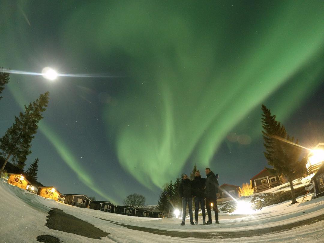 Ballangen camping nordlys