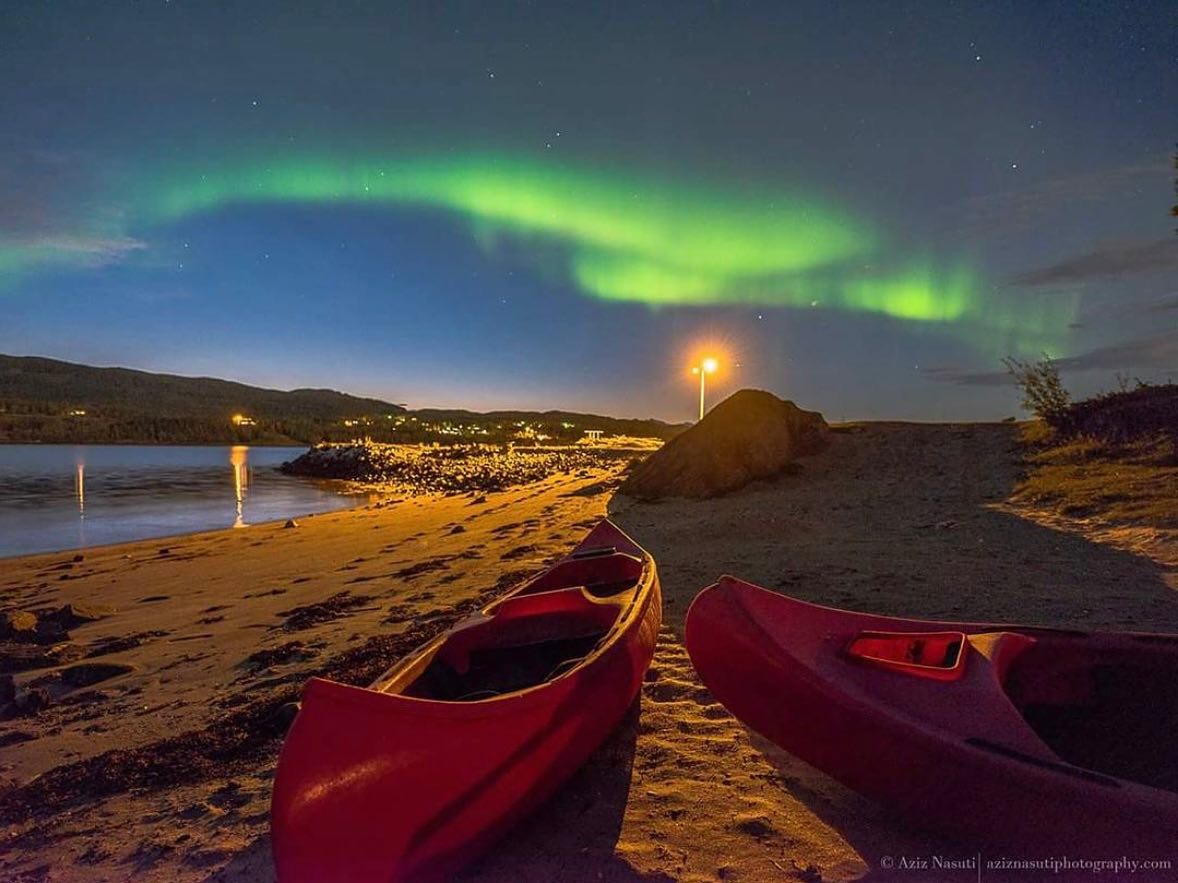 Ballangen campign aurora borealis og nordlys