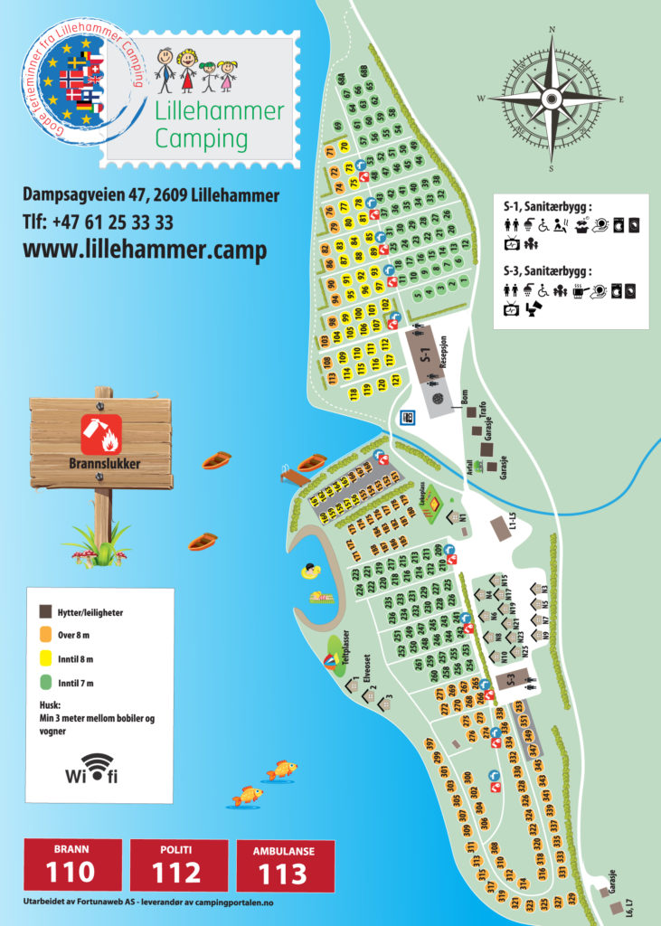 Lillehammer-Camping-Plasskart