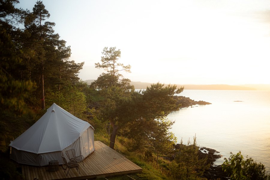 løvøya oslofjord glamping telt