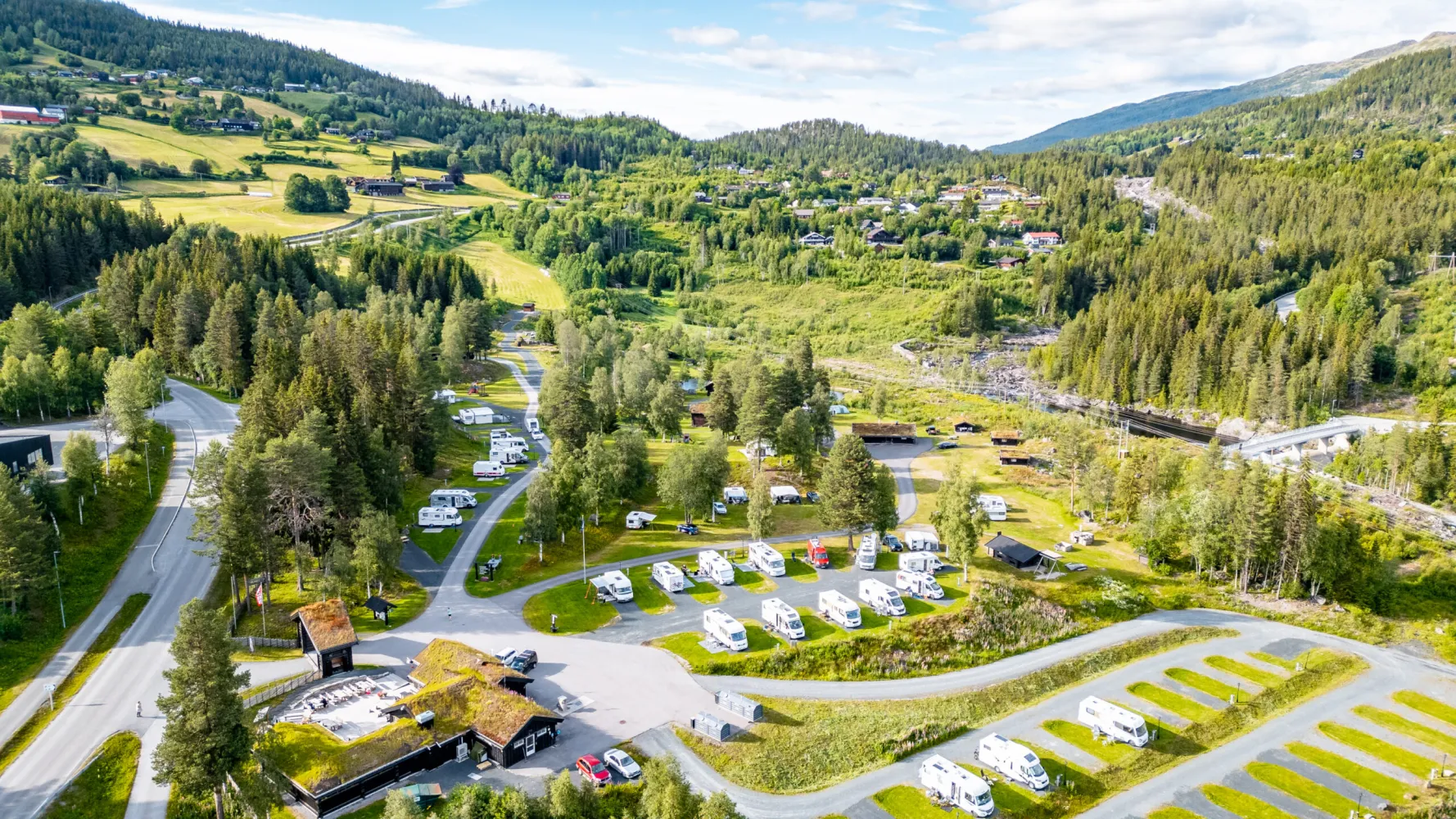Groven Camping & Hyttegrend - oversiktsbilde